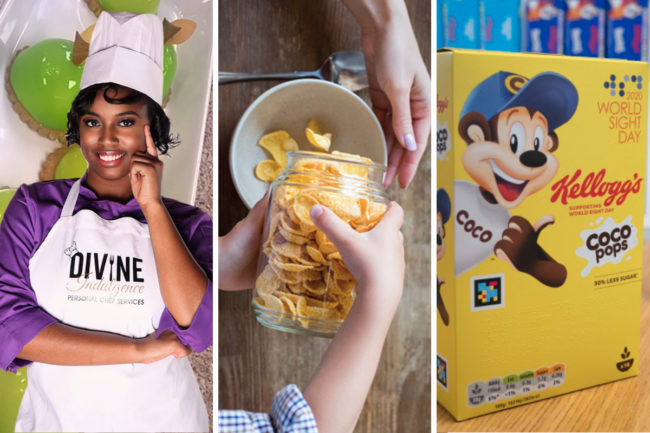 凯洛格布莱克厨师项目，为视障人士提供富含纤维的零食和麦片盒