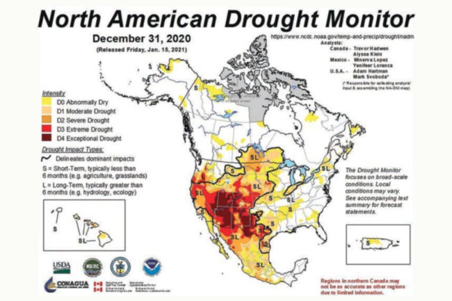 北美干旱监测