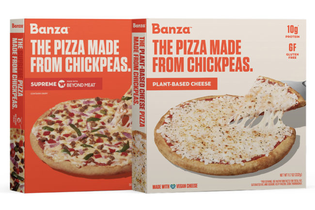 Banza Supreme和植物奶酪披萨