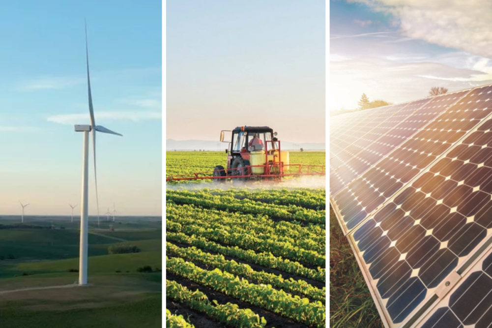 Smucker环境影响-风力发电场，农业和太阳能电池板