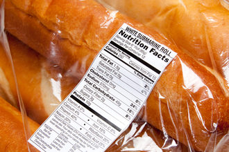 面包营养标签