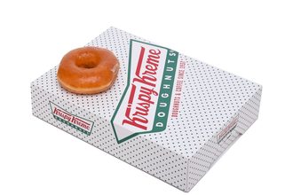 Krispy Kreme甜甜圈盒和甜甜圈